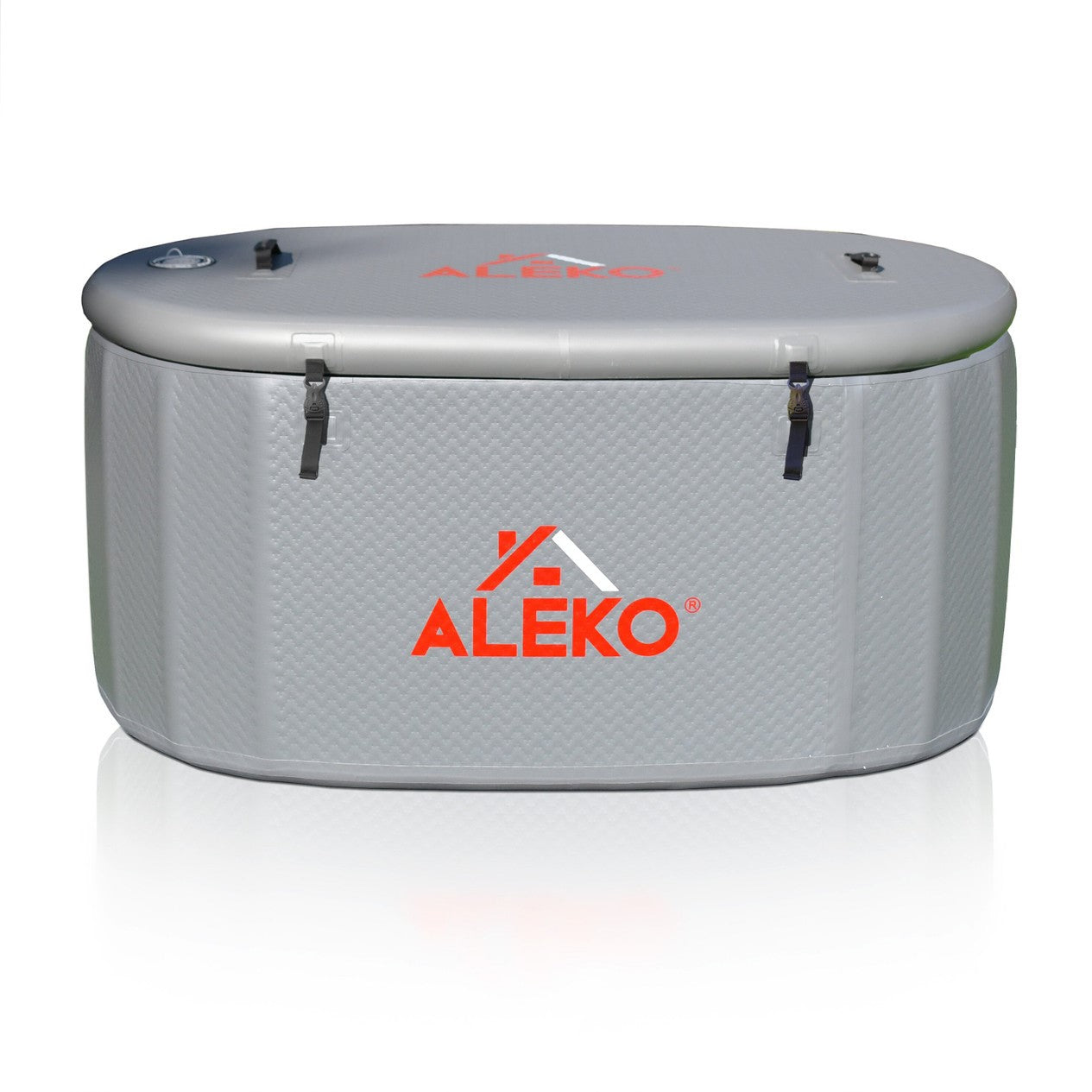 Aleko Inflatable Cold Plunge with Locking Lid and Carry Bag with cover.