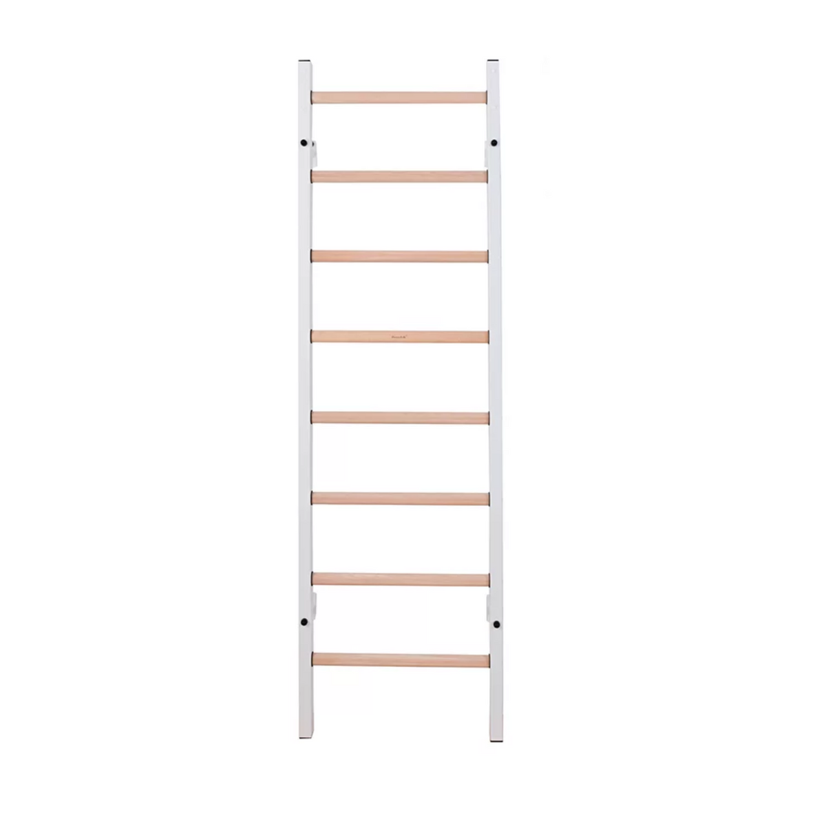 Front view of BenchK 200 Wall Bars and Gymnastic Ladders white version.