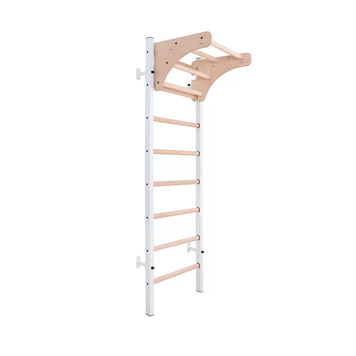 Main view of BenchK 211 Wall Bars and Gymnastic Ladders white version.