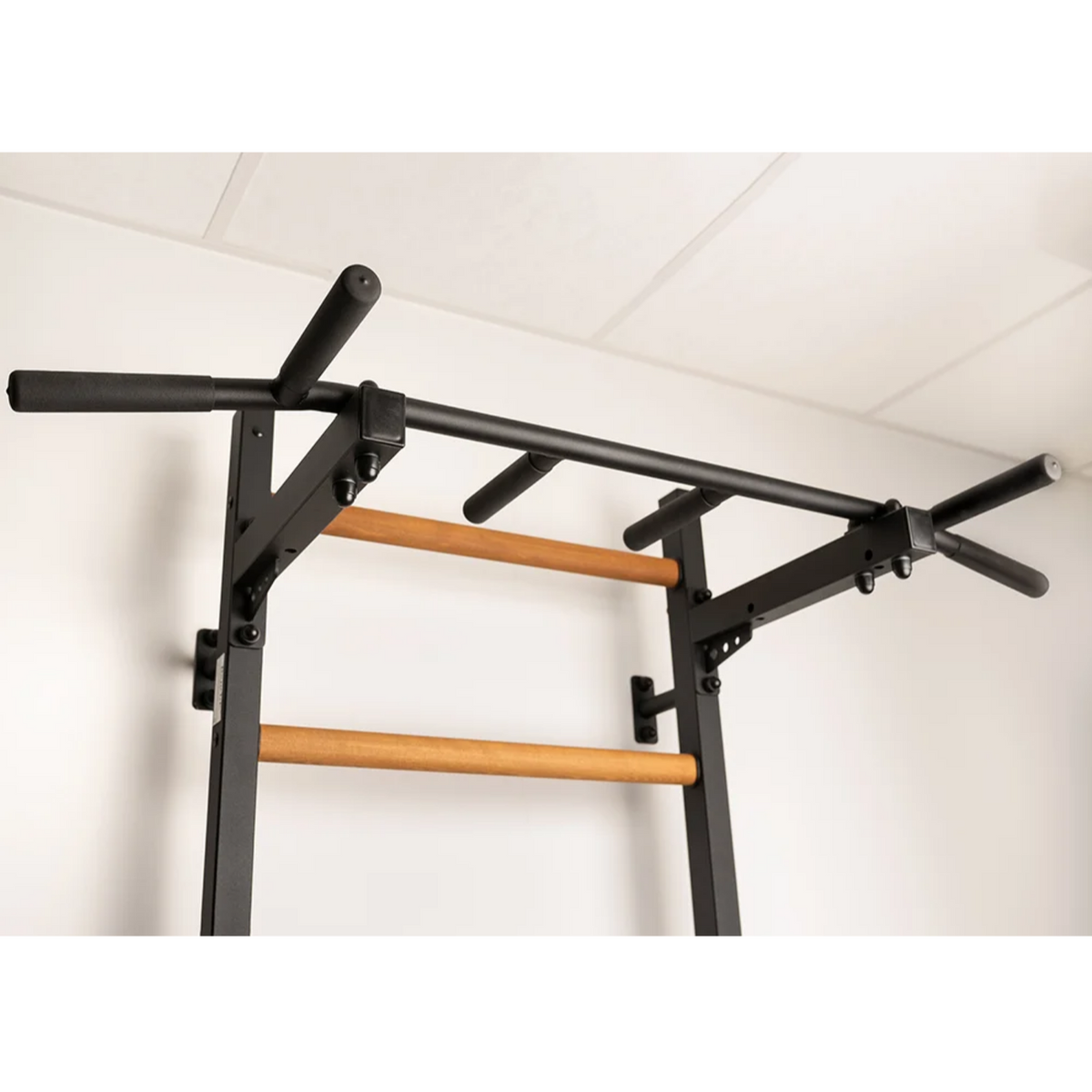 Pull up bar of BenchK 221 Wall Bars and Gymnastic Ladders black version.