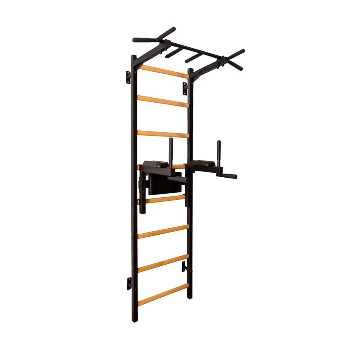 Main view of BenchK 222 Wall Bars and Gymnastic Ladders black version.