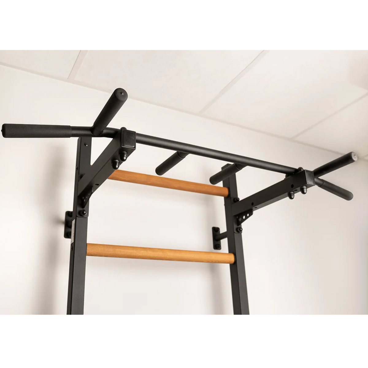 Pull up bar of BenchK 222 Wall Bars and Gymnastic Ladders black version.