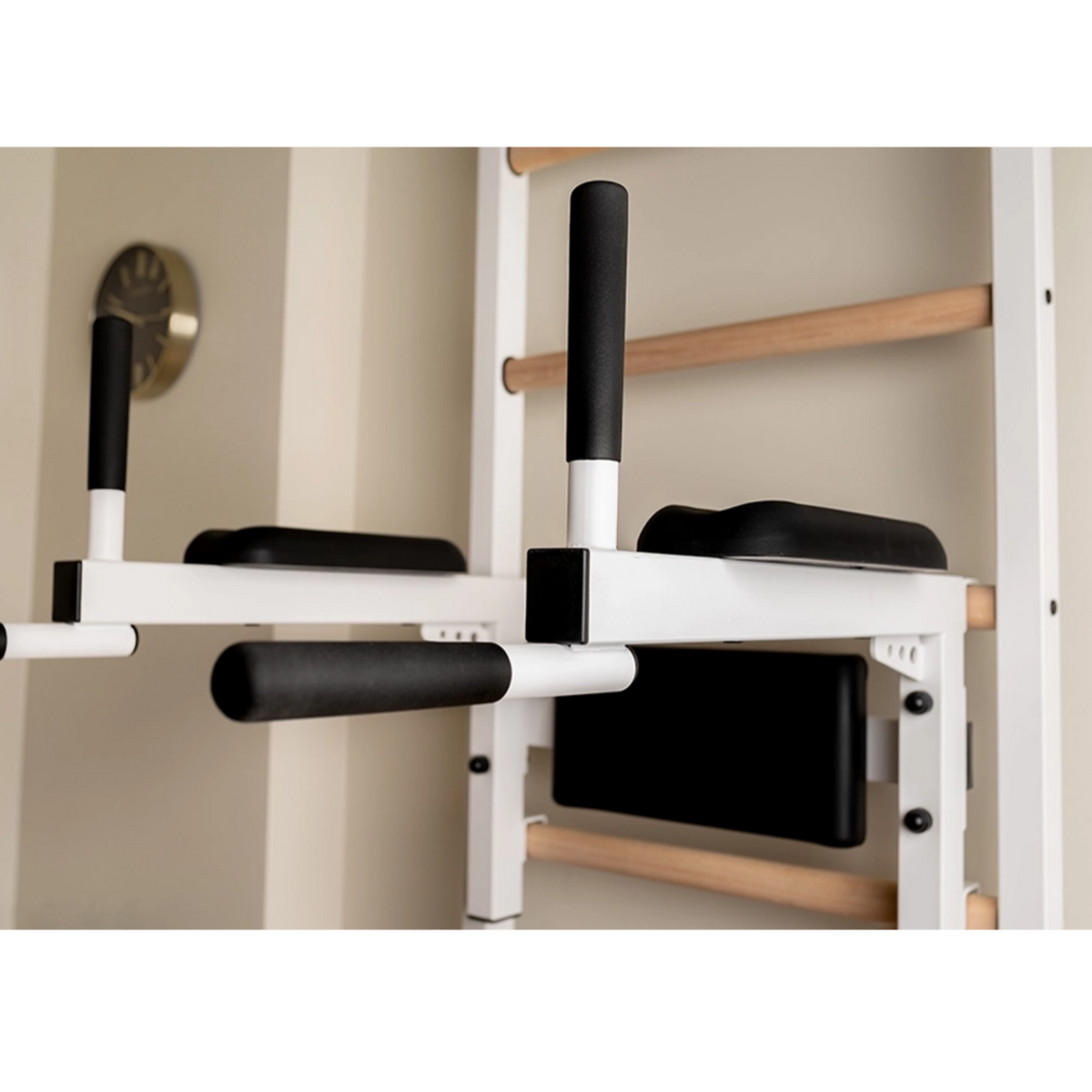 Dip-bar of BenchK 223 Wall Bars &amp; Gymnastic Ladders white version.