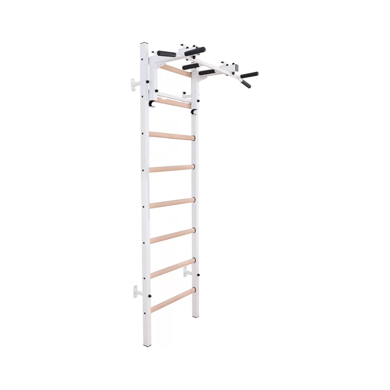 Main view of BenchK 231 Wall Bars & Gymnastic Ladders white version.