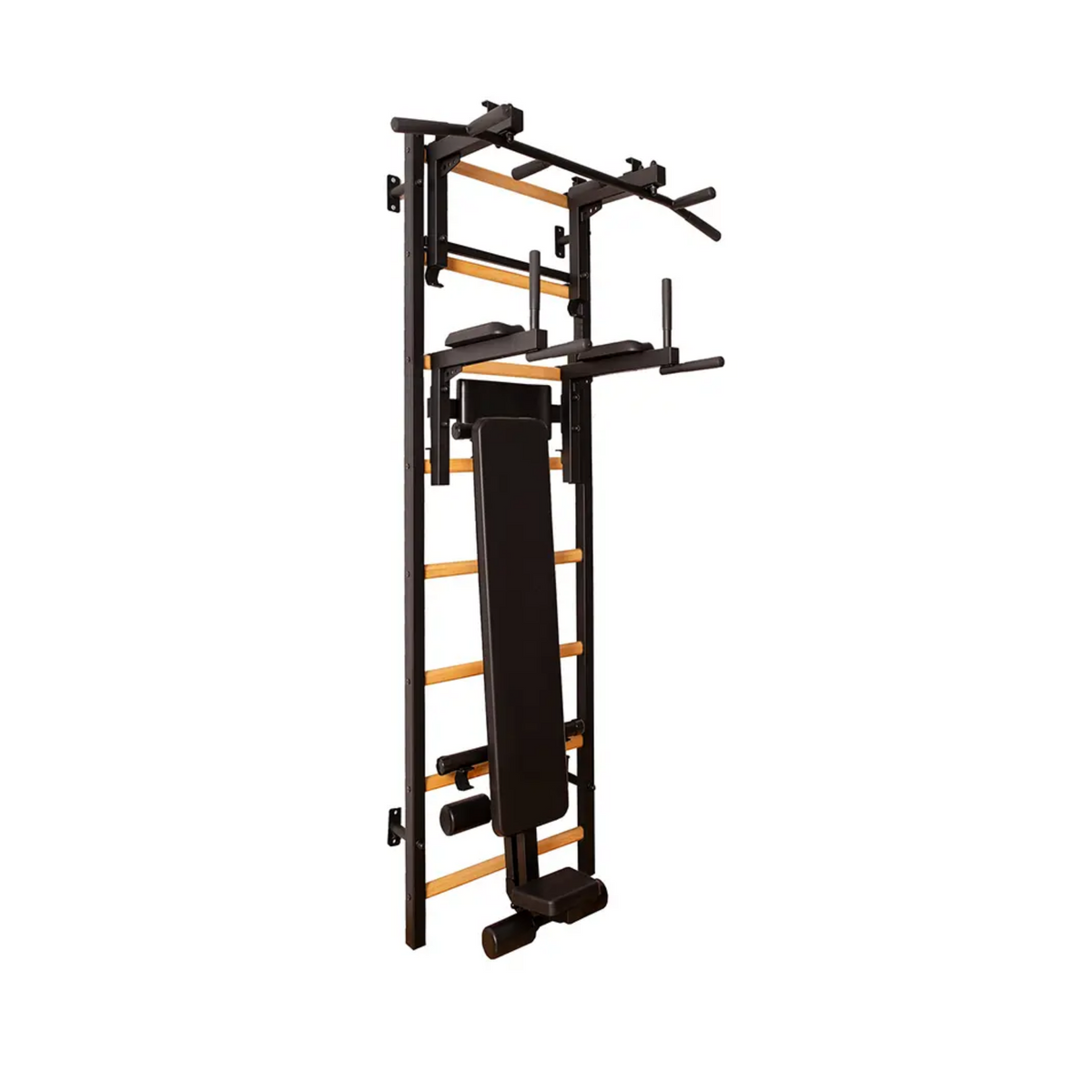 Main view of BenchK 233 Wall Bars and Gymnastic Ladders black version.