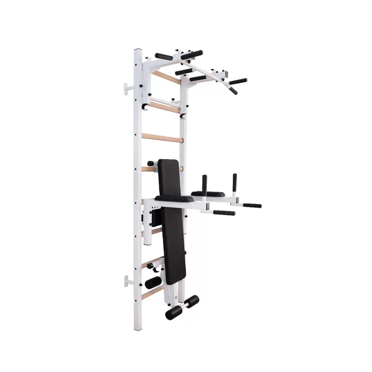 Main view of BenchK 233 Wall Bars and Gymnastic Ladders white version.