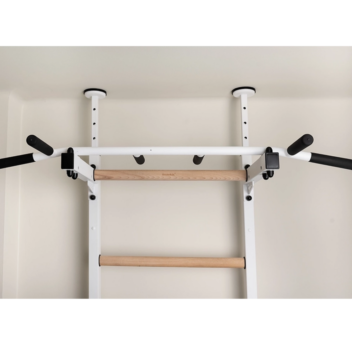 Pull-up bar of BenchK 521 Wall Bars and Gymnastic Ladders white version.