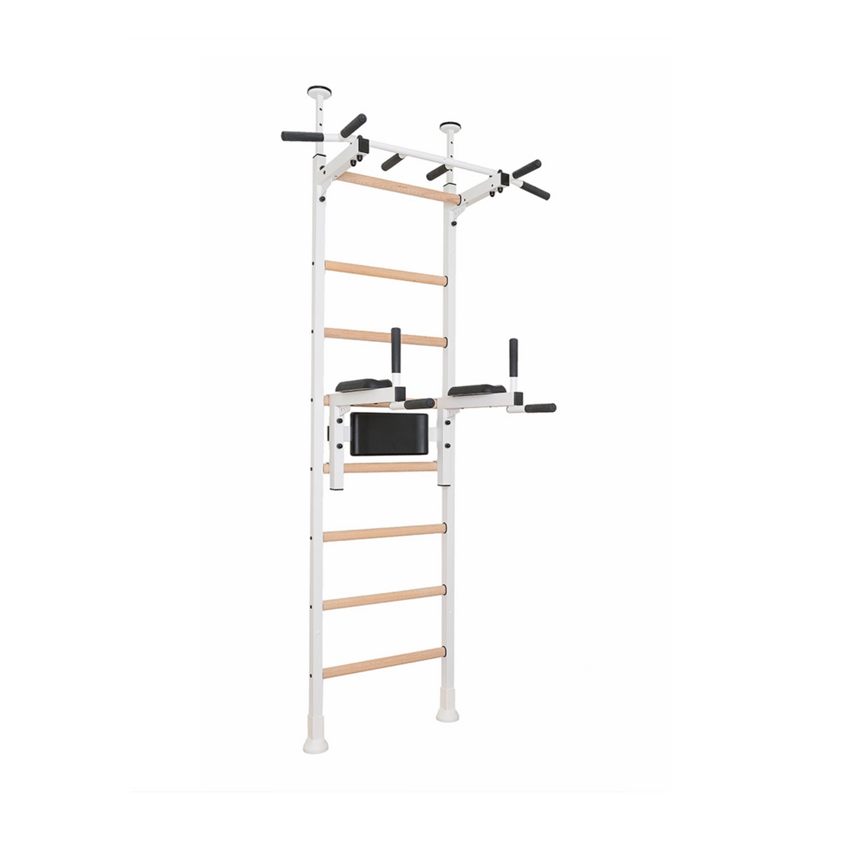 Main view of BenchK 522 Wall Bars and Gymnastic Ladders white version.