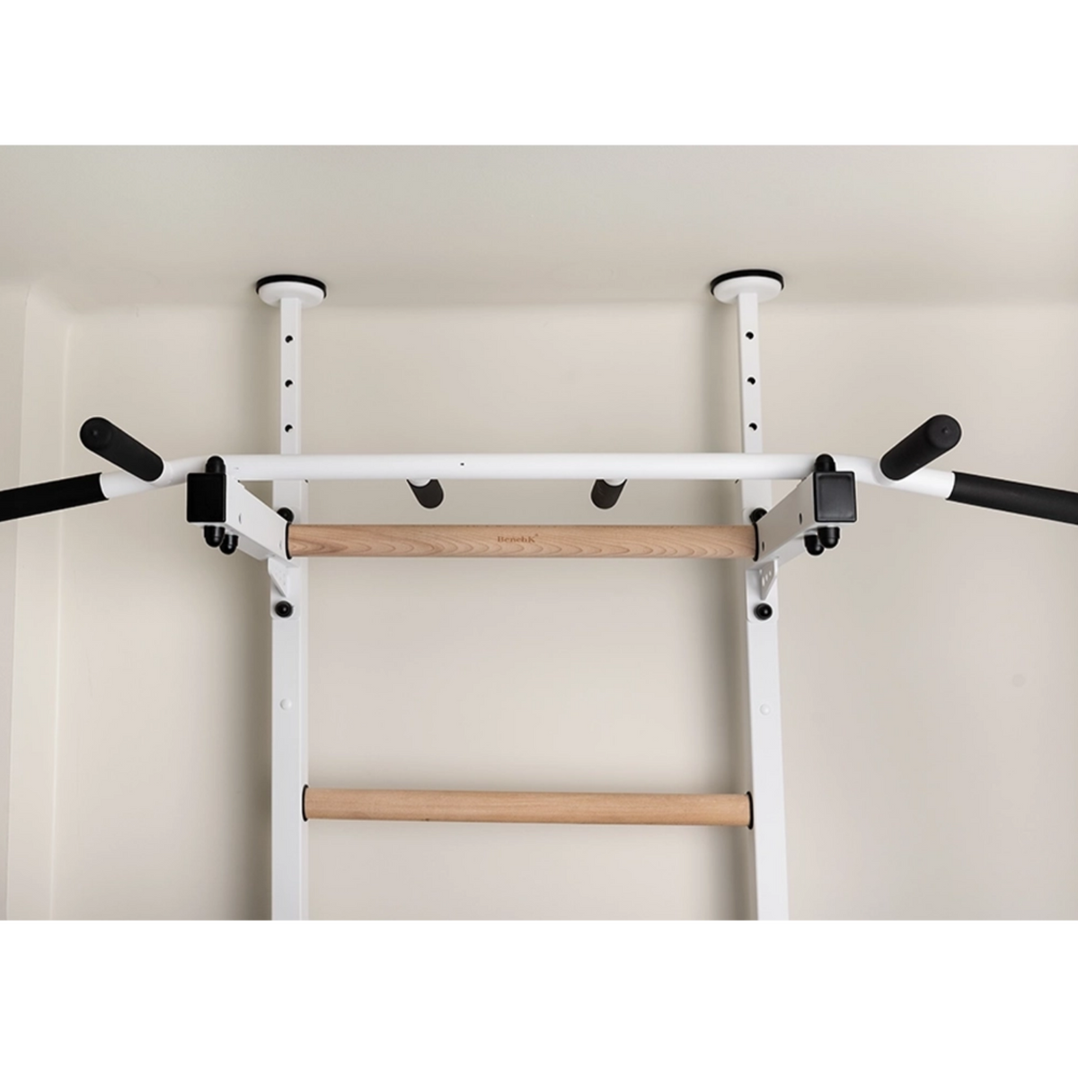 Pull-up bar of BenchK 522 Wall Bars and Gymnastic Ladders white version.