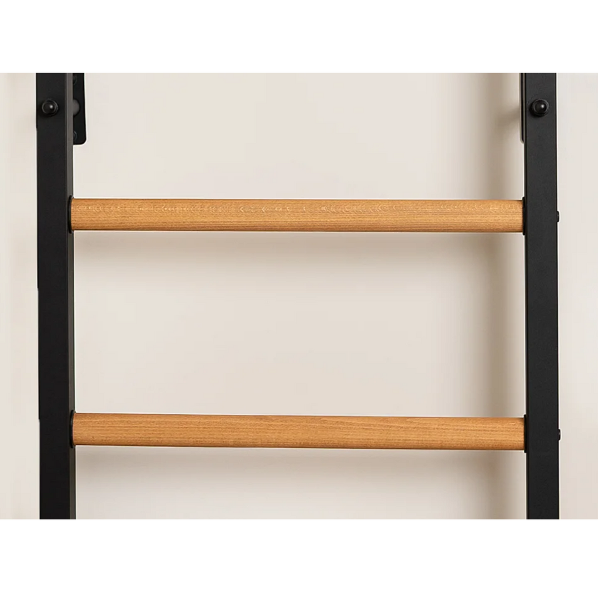 Wooden bars of BenchK 721 Wall Bars and Gymnastic Ladders black version.