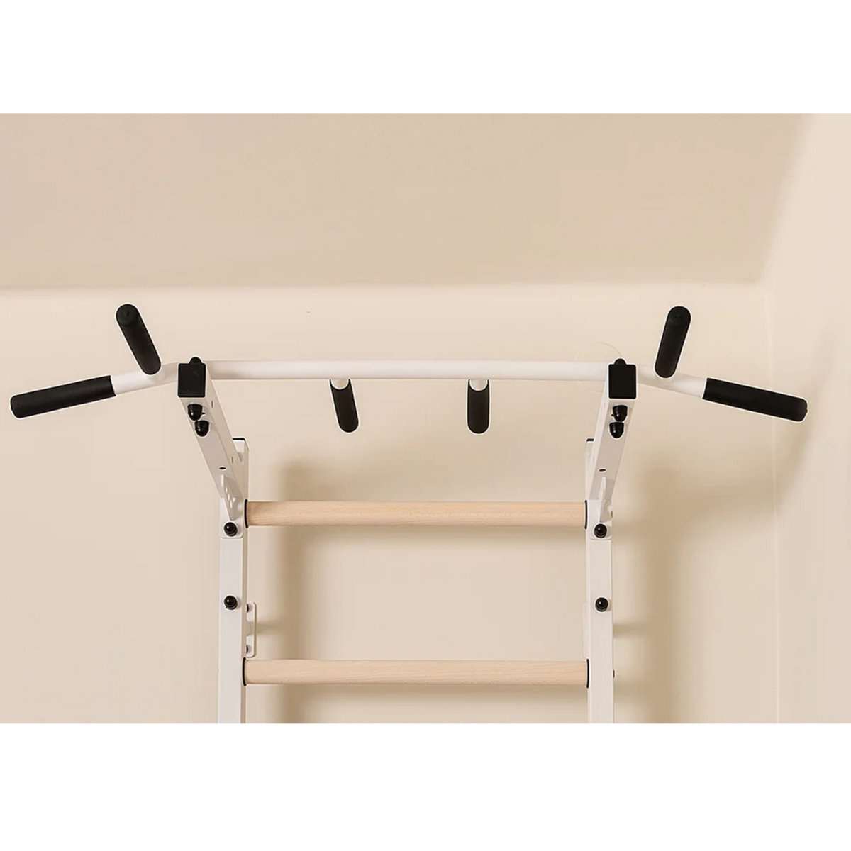 Pull-up bar of BenchK 721 Wall Bars and Gymnastic Ladders white version.