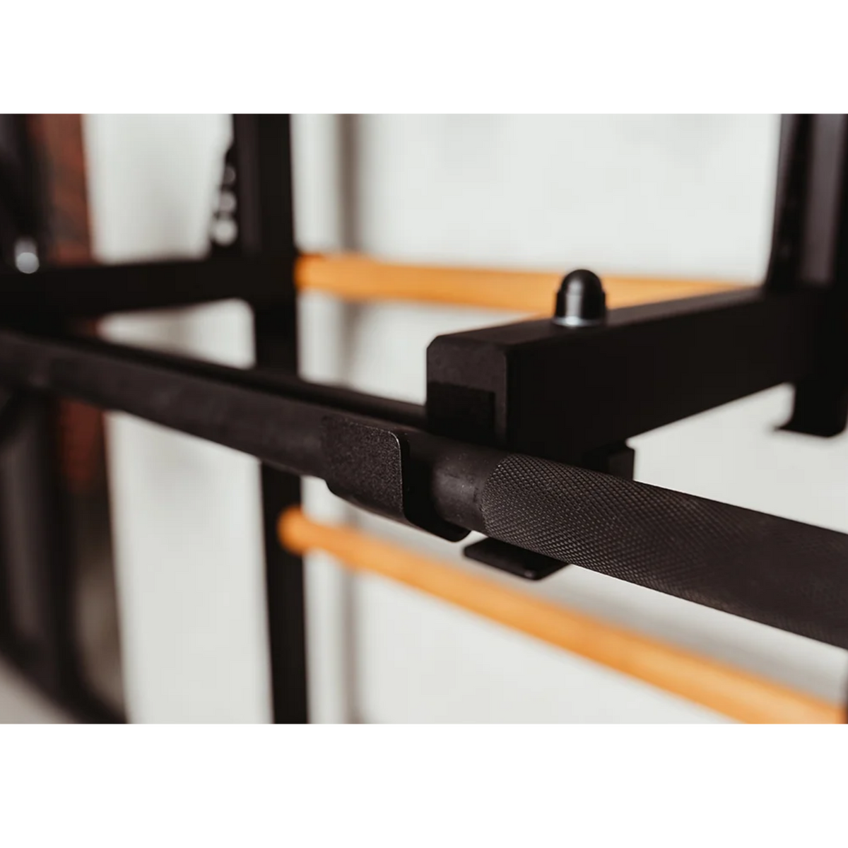 Barbell holder of BenchK 731 Wall Bars and Gymnastic Ladders black version.