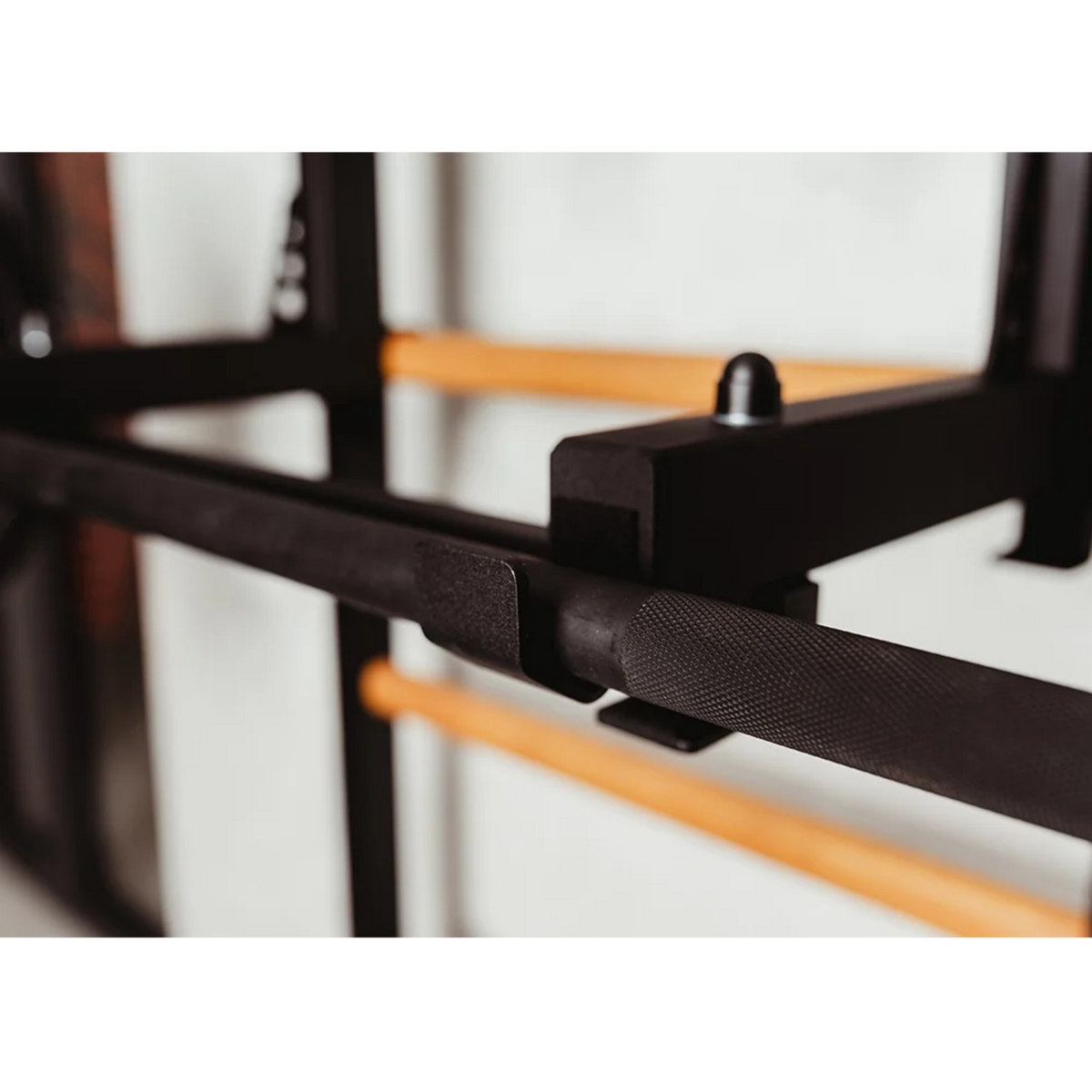 Barbell holder of BenchK 732 Wall Bars and Gymnastic Ladders black version.