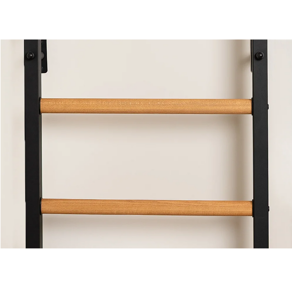 Wooden bars of BenchK 732 Wall Bars and Gymnastic Ladders black version.