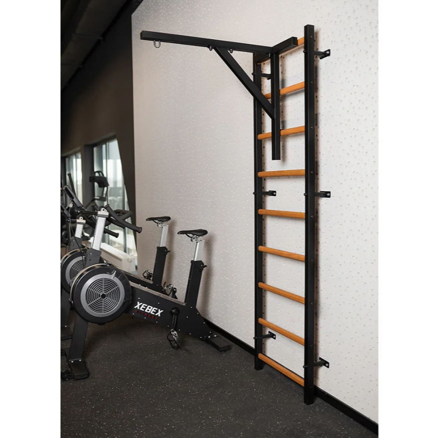 BenchK BBH Punching Bag Holder black version in a gym.