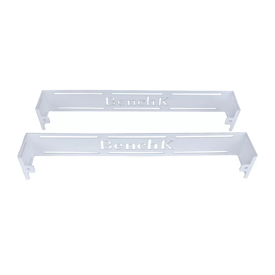 Wall holders of BenchK WH and S8 Wall Holders white version.