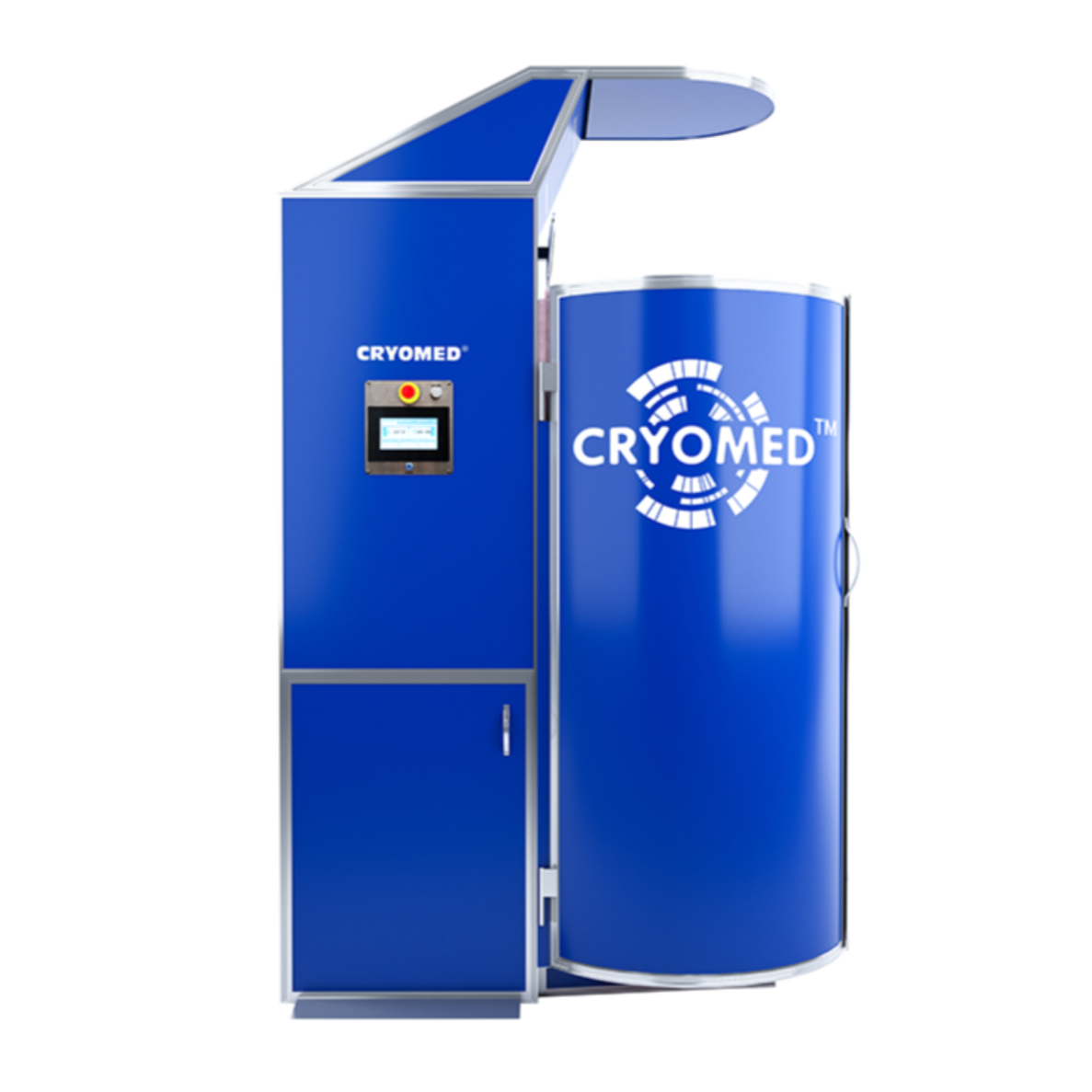 Cryomed Basic Cryosauna main view in blue.