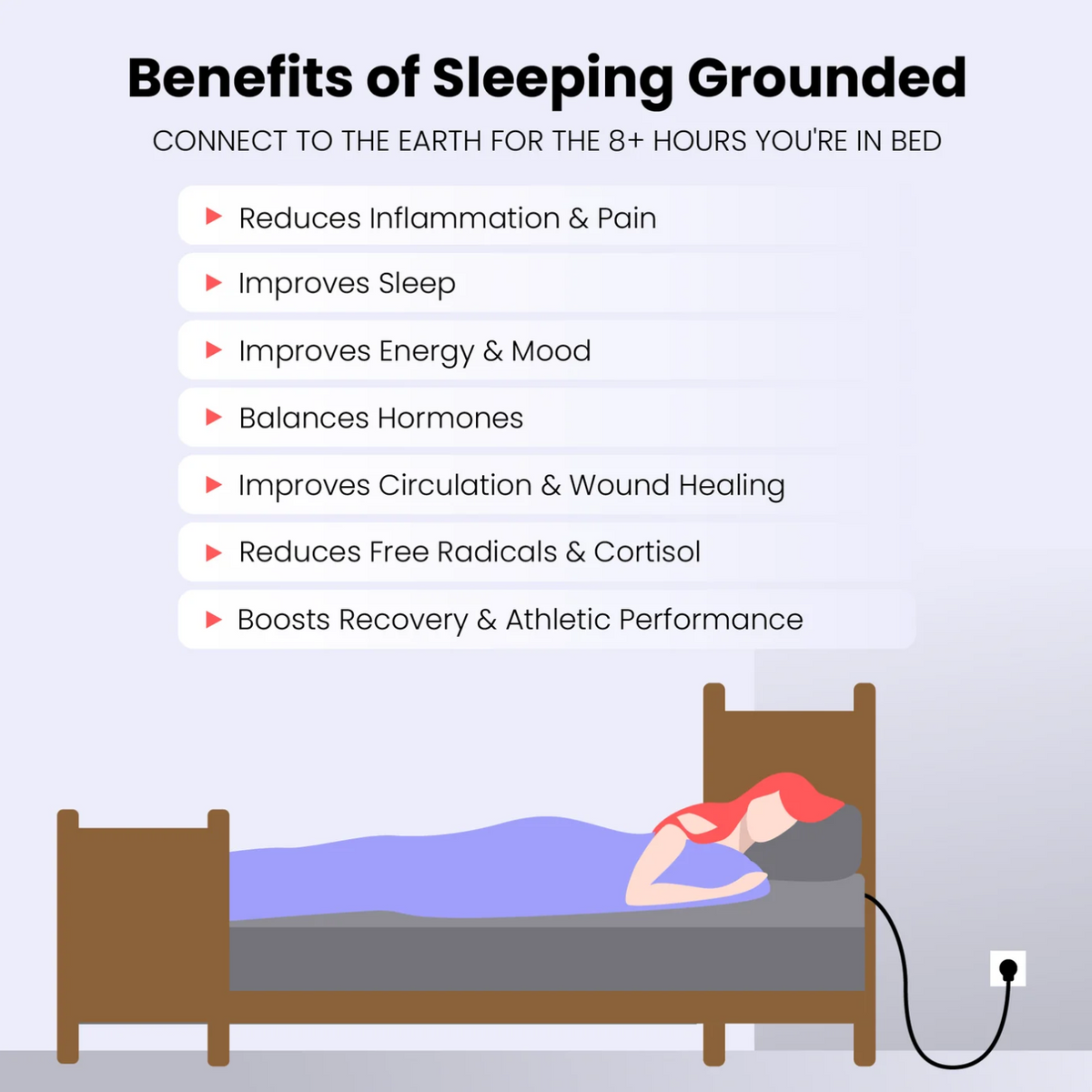 Benefits of Hooga Grounding Pillow Case.