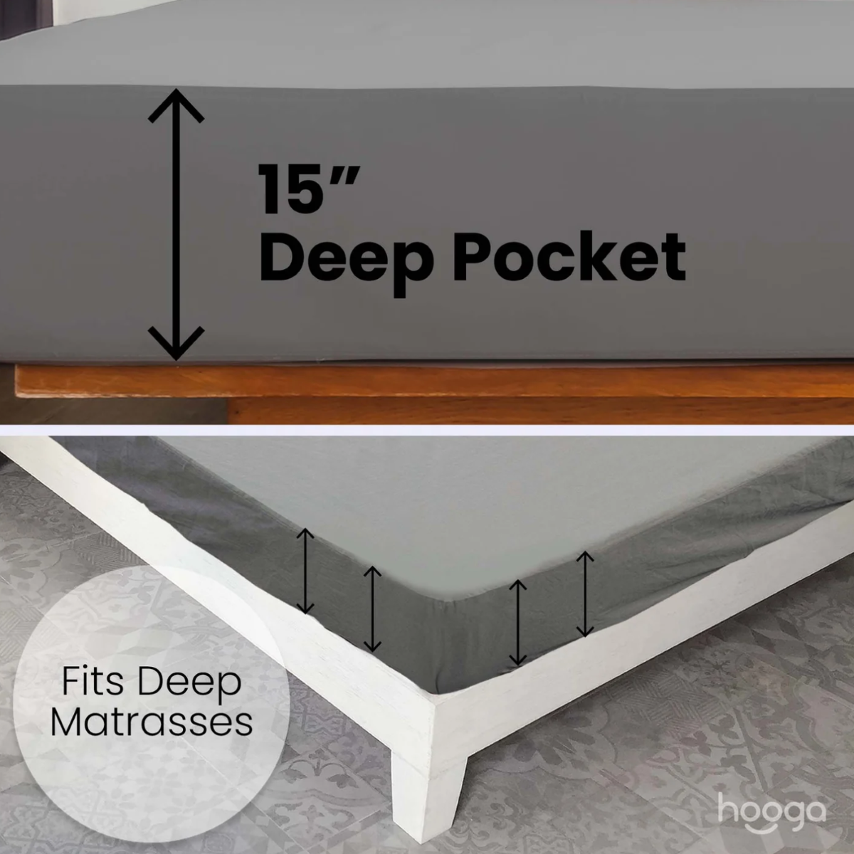 15&quot; deep pocket of Hooga Grounding Sheet.