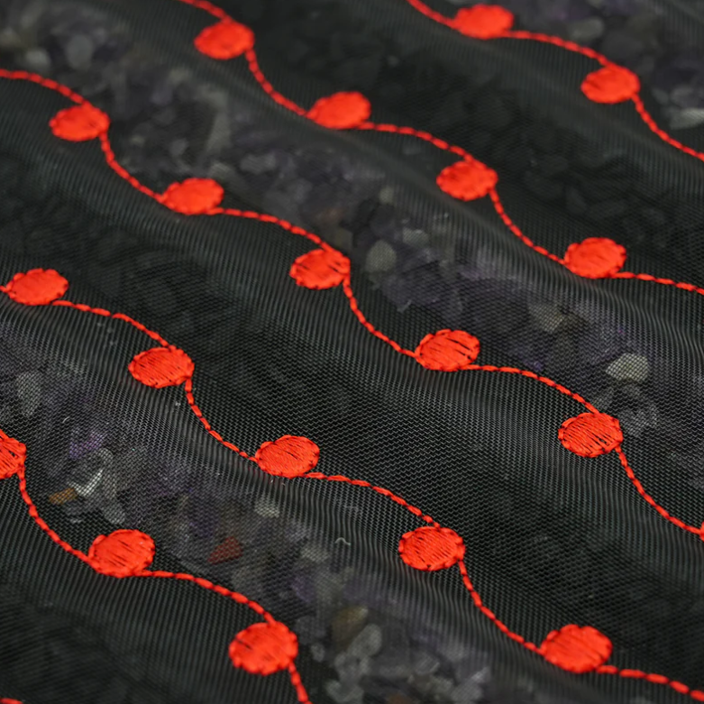 Close-up view of the details of Hooga Infrared Pemf Chair Mat.