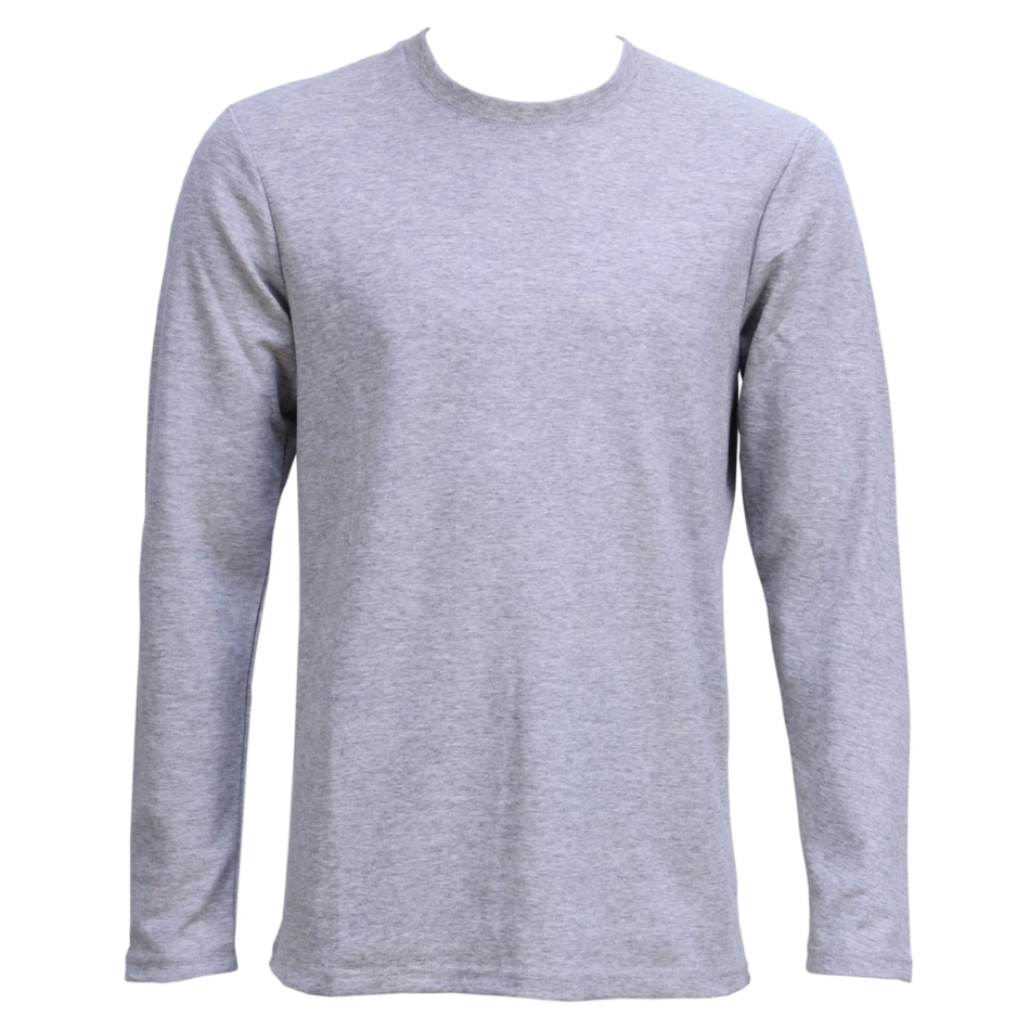 Front view of Hooga Men EMF Shielding Long Sleeve. 