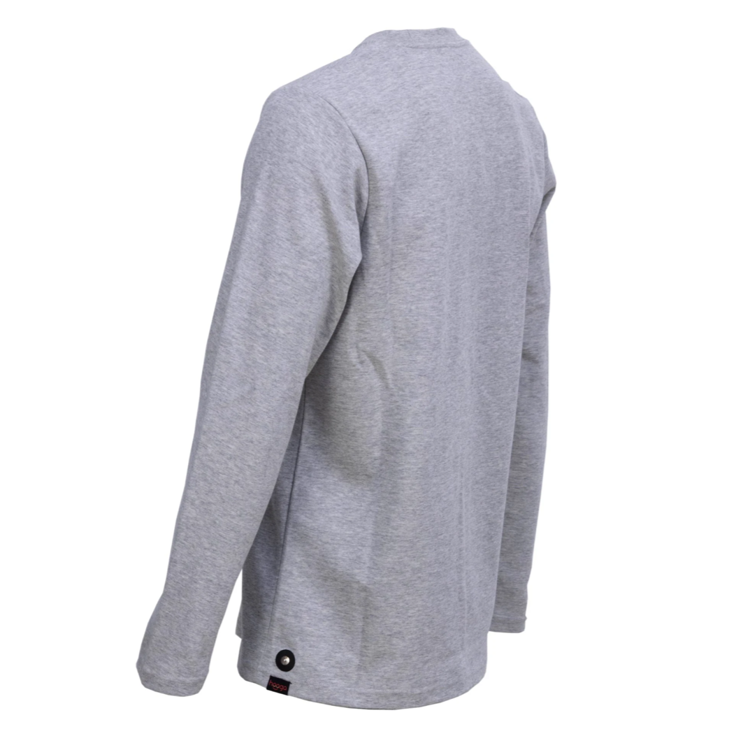 Side view of Hooga Men EMF Shielding Long Sleeve.