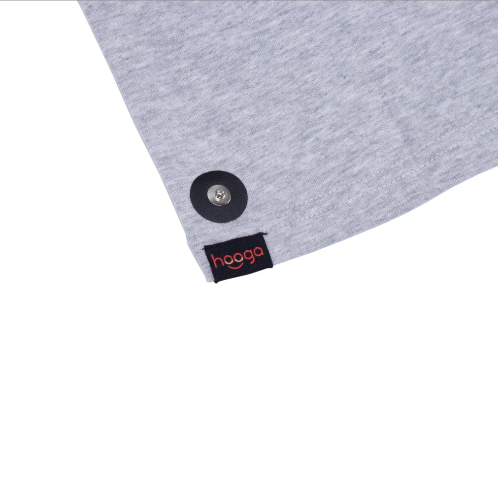 Close-up view of Hooga Men EMF Shielding T-Shirt.