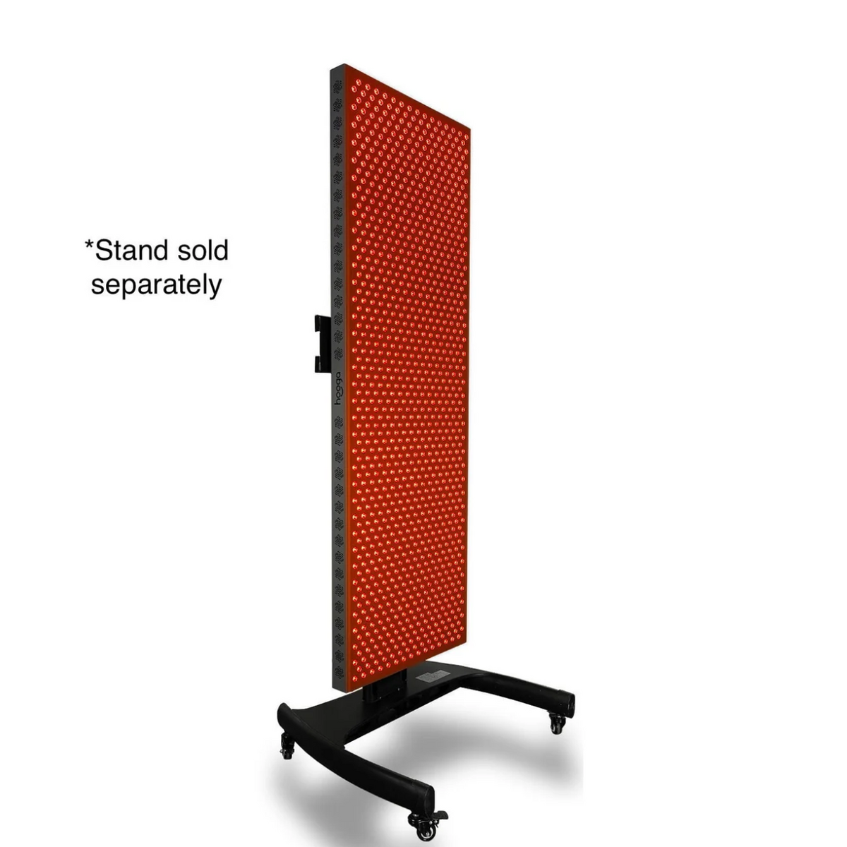 Hooga Red Light Panel Horizontal &amp; Vertical Stand with panel in vertical position.