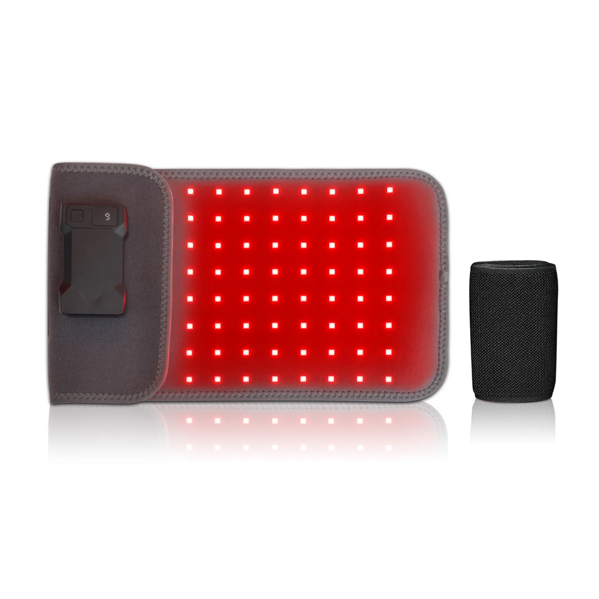 Close-up view of the LED light of the Red Light Therapy Belt.