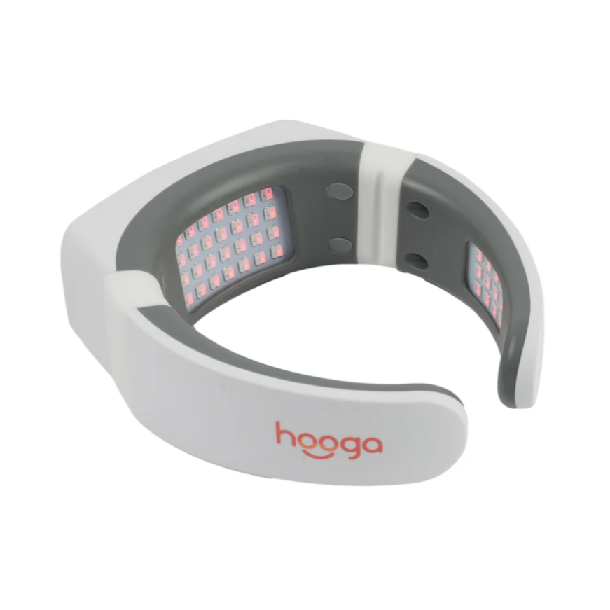 Back view of Hooga Red Light Therapy Neck and Nasal Device.