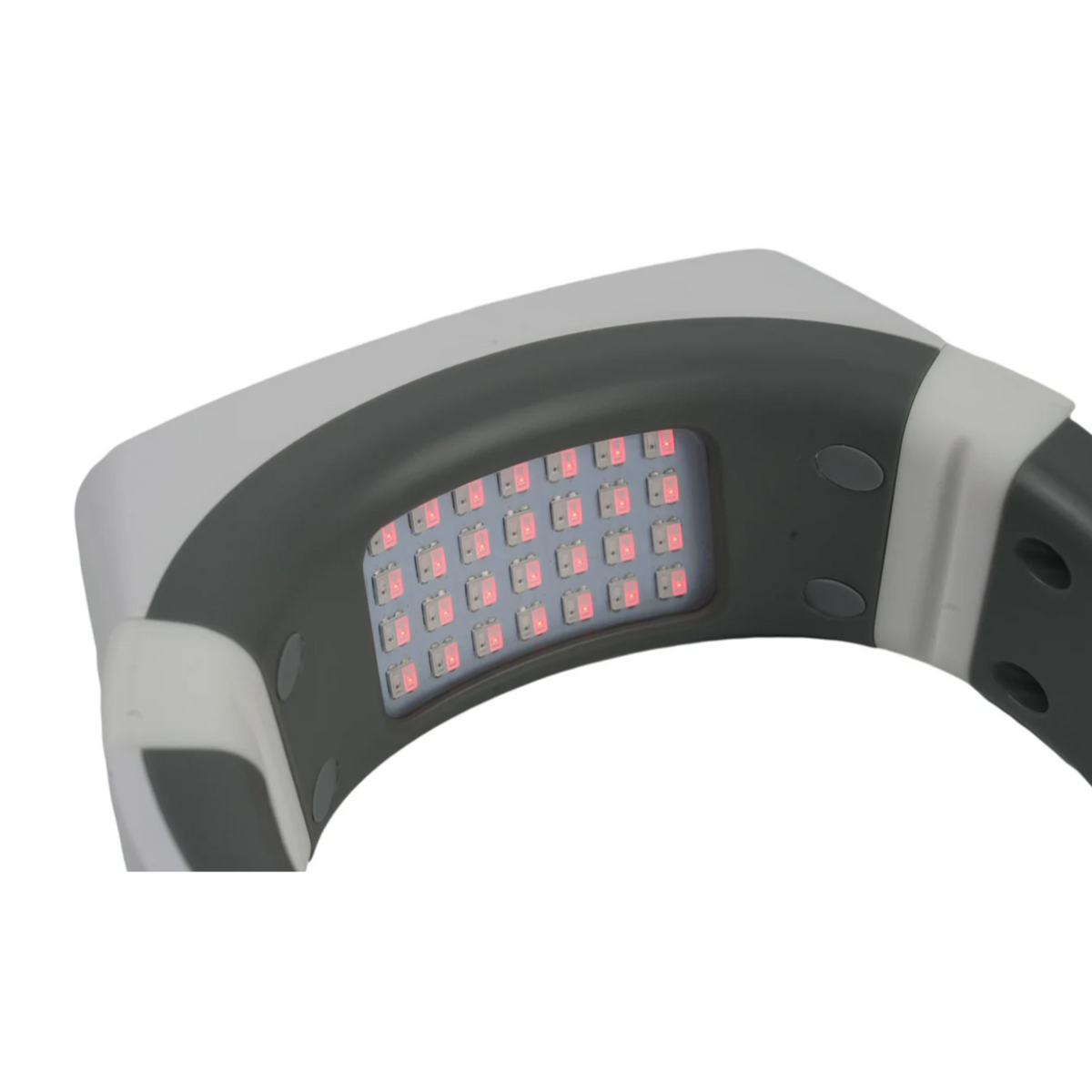 Close-up view of Hooga Red Light Therapy Neck and Nasal Device.