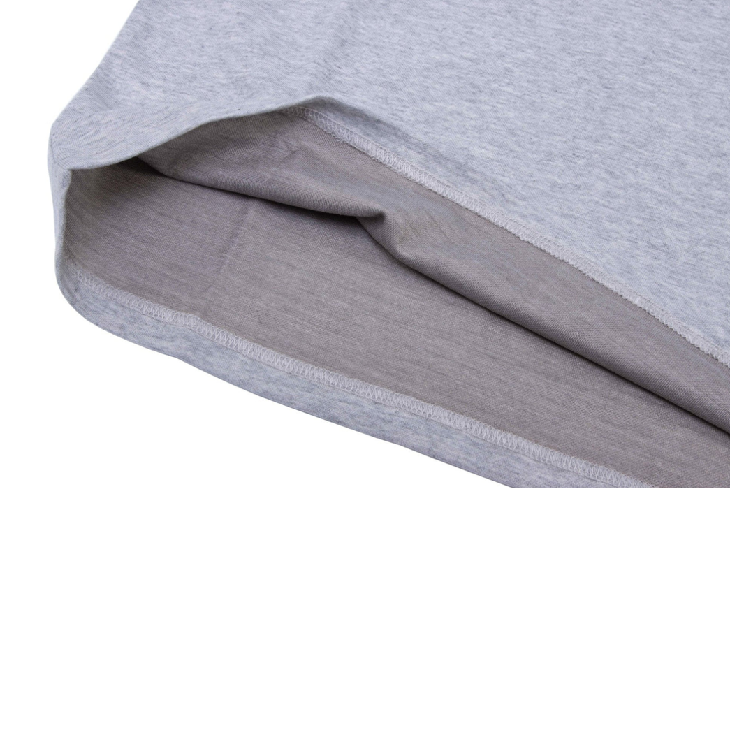 Close-up view of Hooga Women&#39;s EMF-Shielding T-Shirt for grounding.