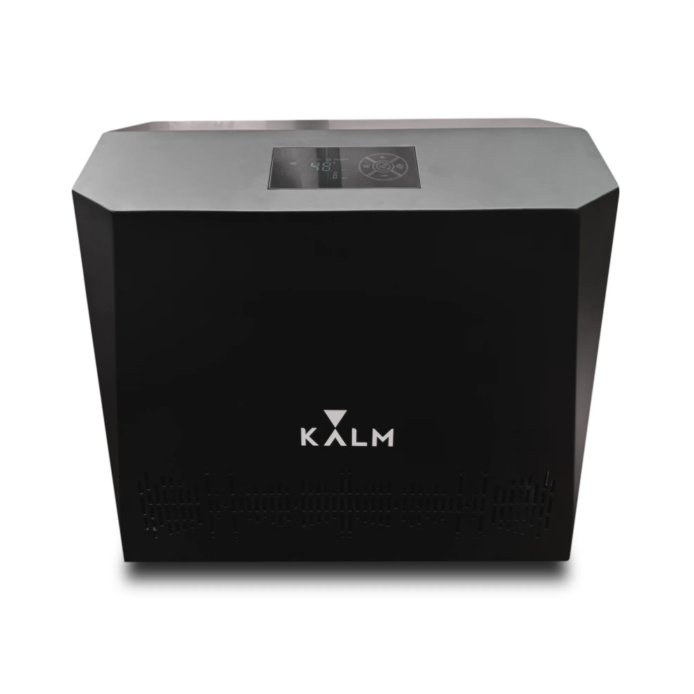 Front view of Kalm KryoSPA 1HP Water Chiller with Heater Model A.