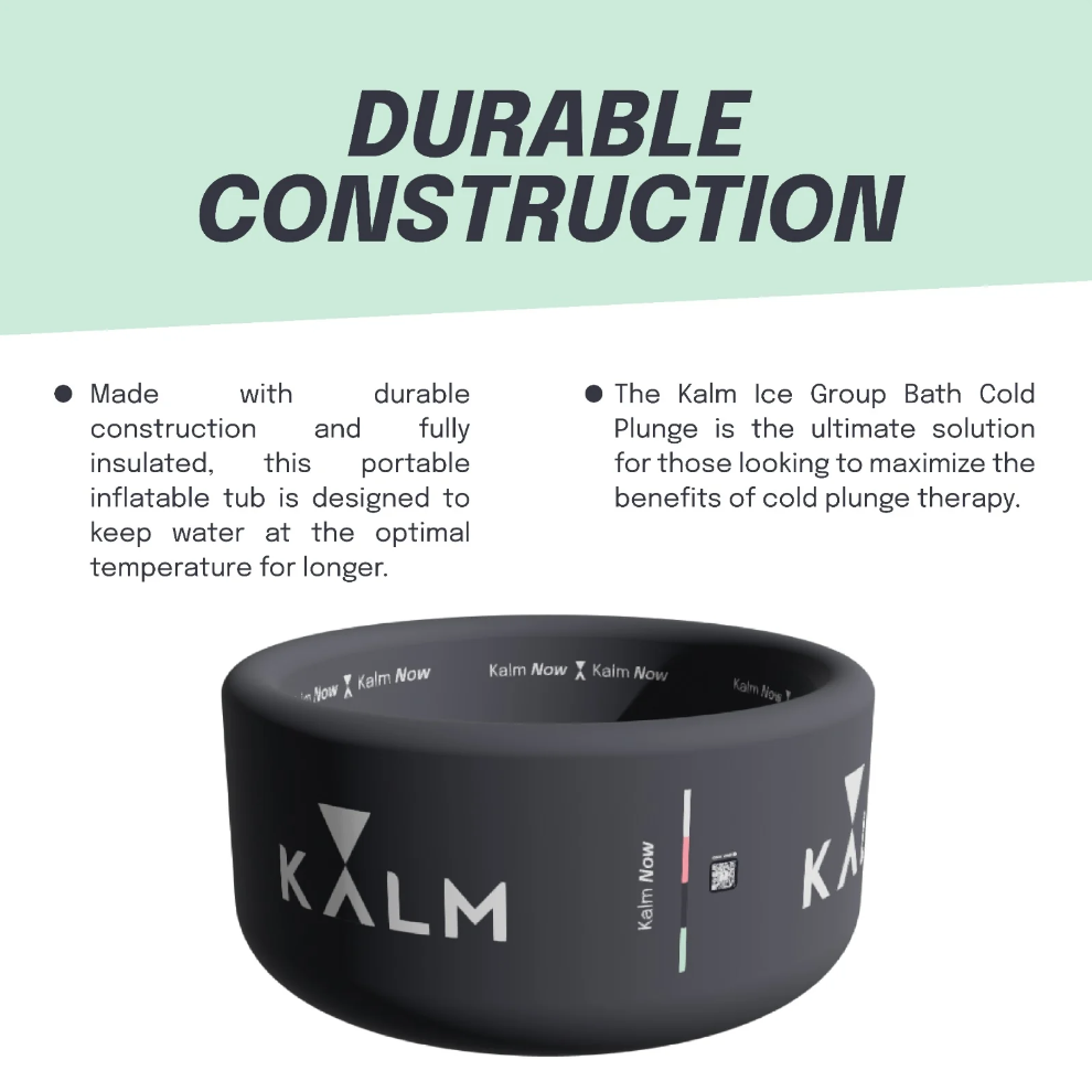 Durable construction of Kalm NordicNest Group Cold Plunge Tub.