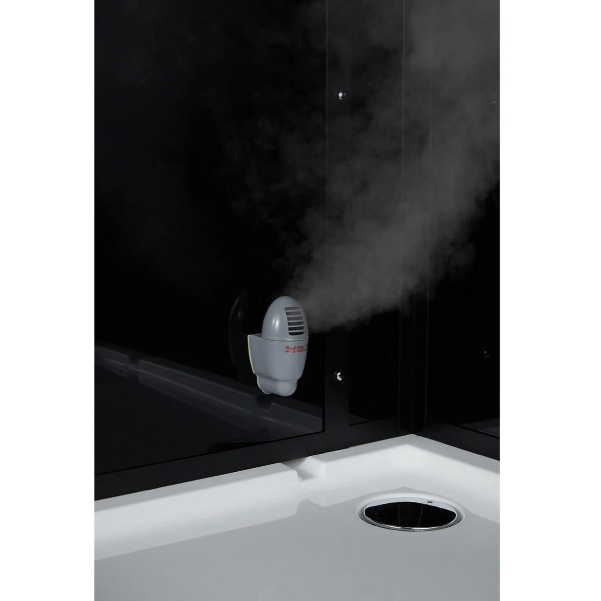 5KW steam generator of Maya Bath Platinum Lucca Steam Shower black version.