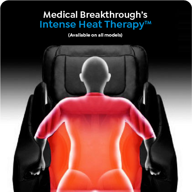 Medical Breakthrough Model 6 Massage Chair intense heat therapy.