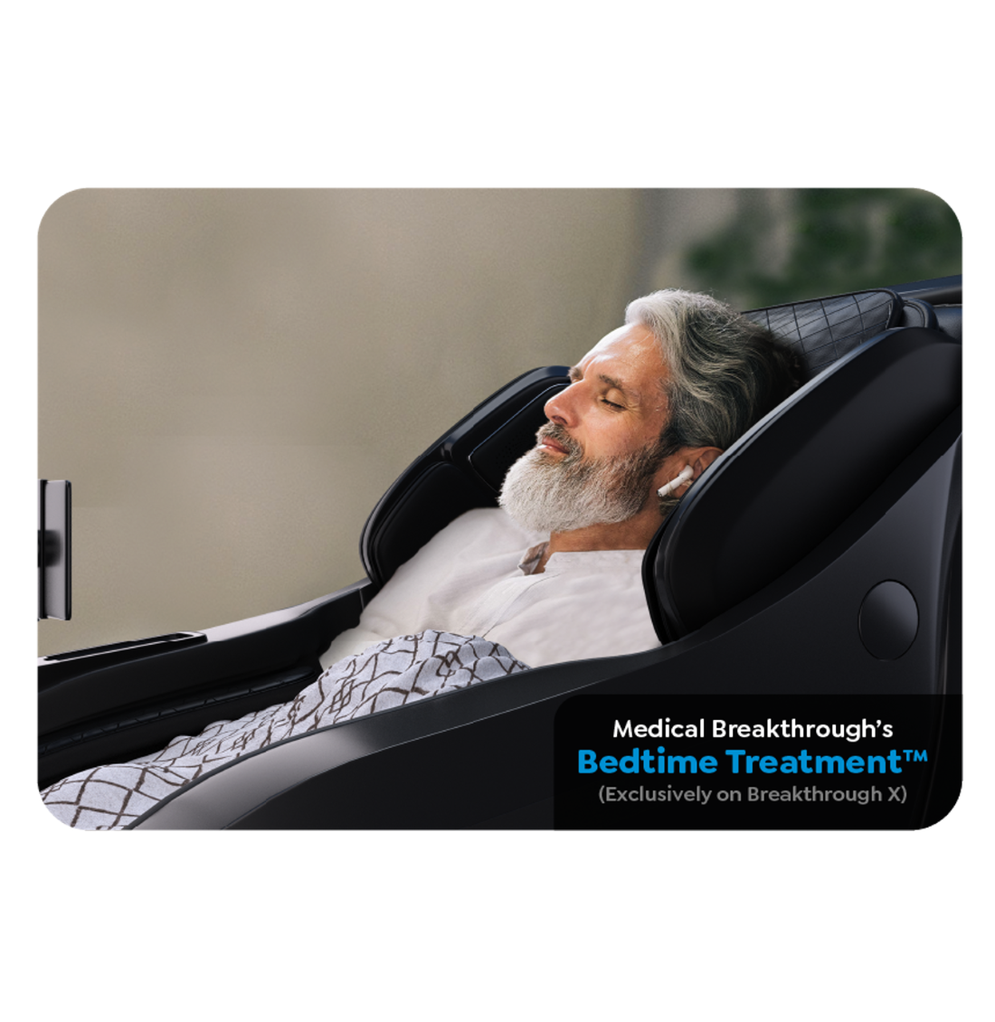 Medical Breakthrough Model X Massage Chair bedtime treatment.