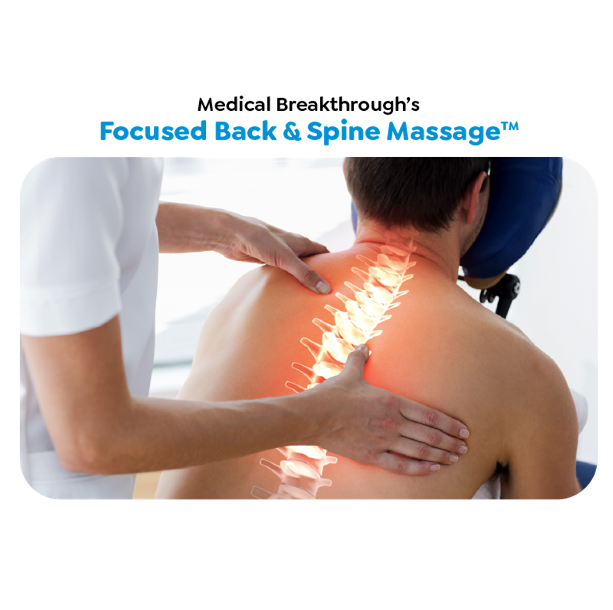 Medical Breakthrough Model X Massage Chair focused back and spine massage.