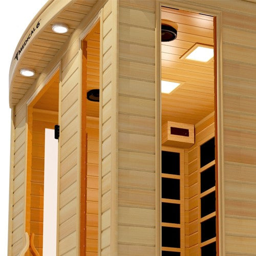 Close-up view of Medical Sauna Medical 4 Infrared Sauna 2 People.