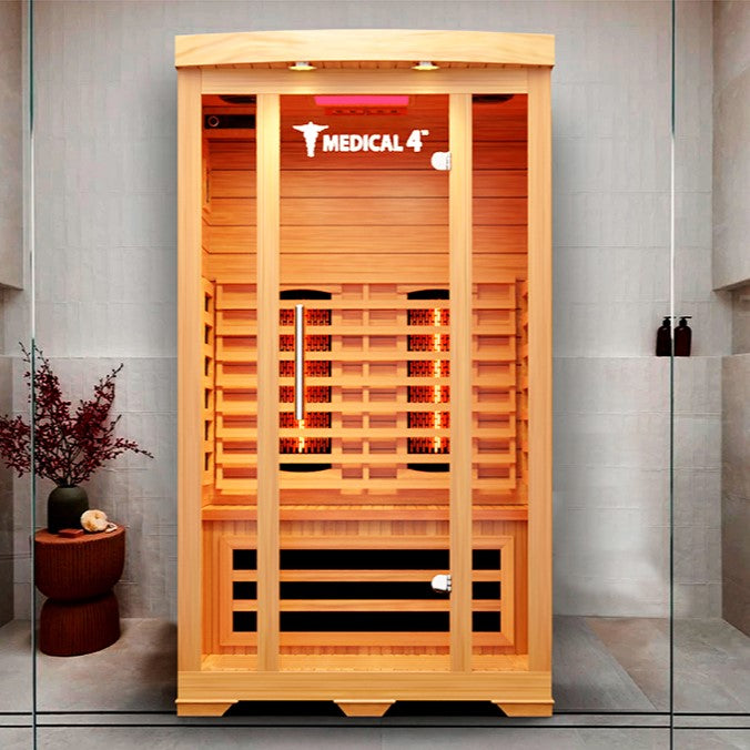 Medical Sauna Medical 4 Infrared Sauna 2 People in an interior setting.