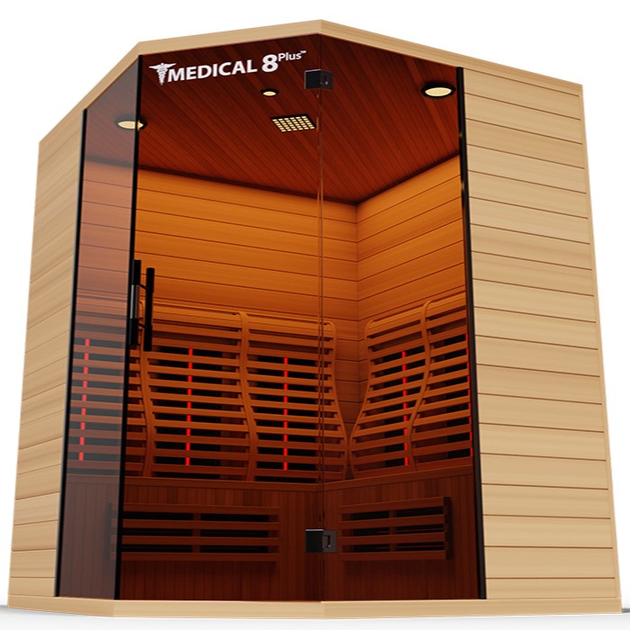 Medical Sauna Medical 8 Plus Ultra Full Spectrum Infrared Sauna 3-4 People.