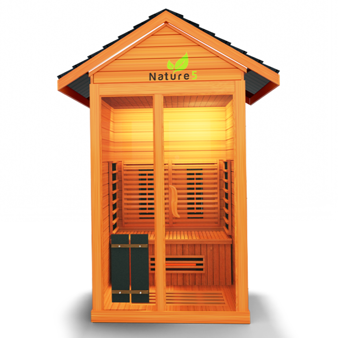 Medical Sauna Nature 5 Infrared Outdoor Sauna 2 People.