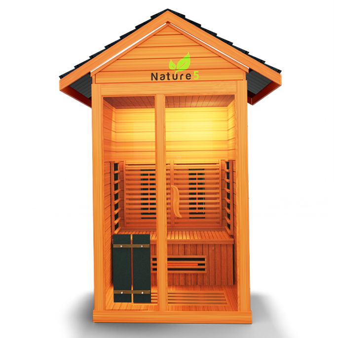 Medical Sauna Nature 5 Infrared Outdoor Sauna 2 People.