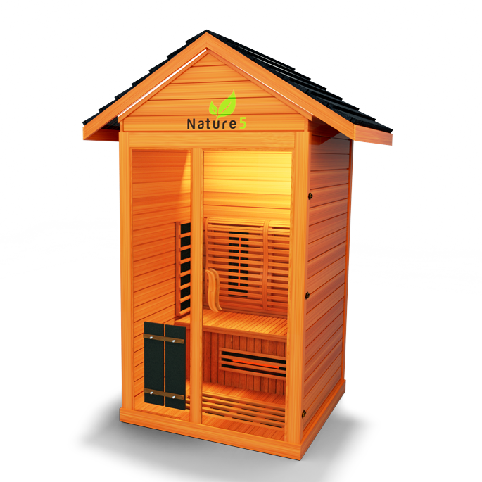 Medical Sauna Nature 5 Infrared Outdoor Sauna 2 People.