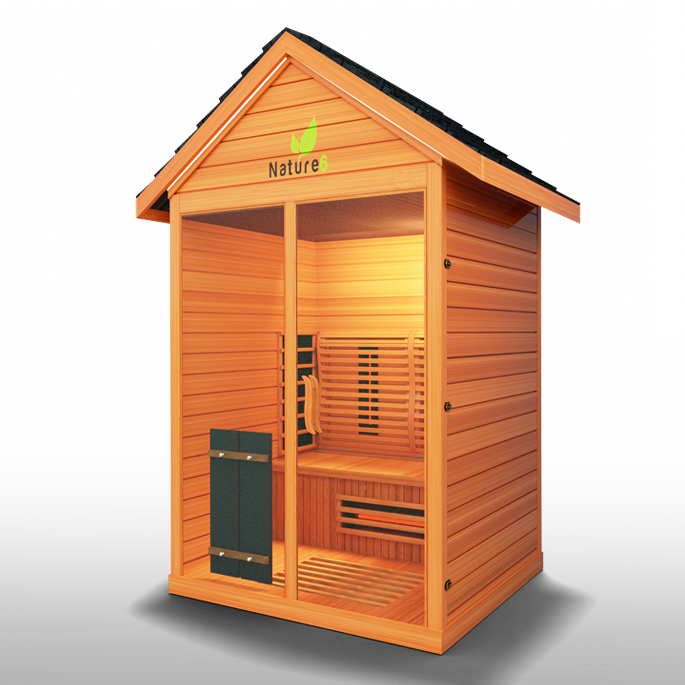 Medical Sauna Nature 6 Infrared Outdoor Sauna 3 People.