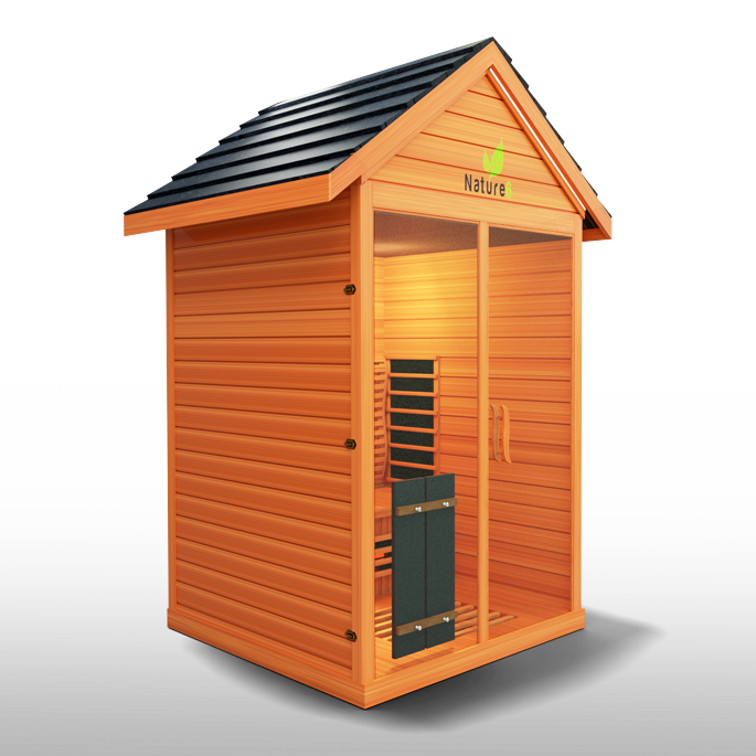 Medical Sauna Nature 6 Infrared Outdoor Sauna 3 People.