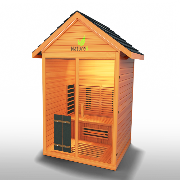 Medical Sauna Nature 6 Infrared Outdoor Sauna 3 People.