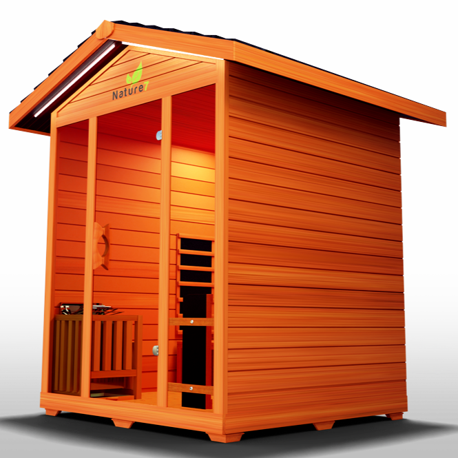 Medical Sauna Nature 7 Infrared Outdoor Sauna 3-4 People.