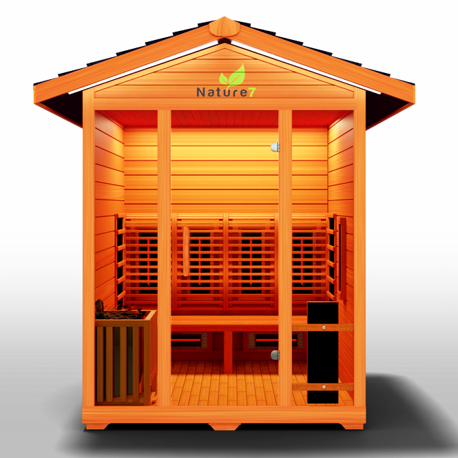 Medical Sauna Nature 7 Infrared Outdoor Sauna 3-4 People.