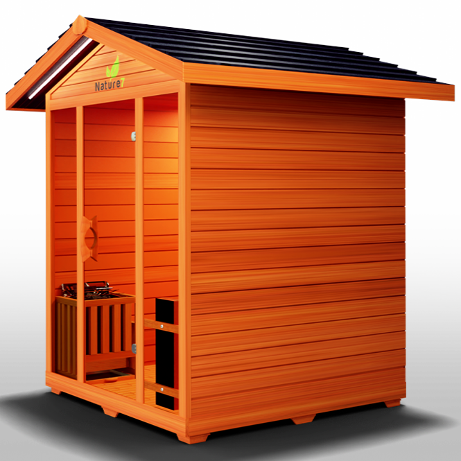 Medical Sauna Nature 7 Infrared Outdoor Sauna 3-4 People.